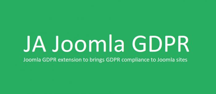 JA Joomla GDPR 1.0.4