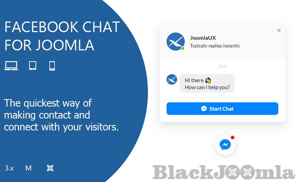Joomlakave message facebook chat by Turn on