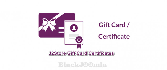 J2Store Gift Card/Certificates 1.33