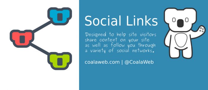 CoalaWeb Social Links Pro 1.1.1