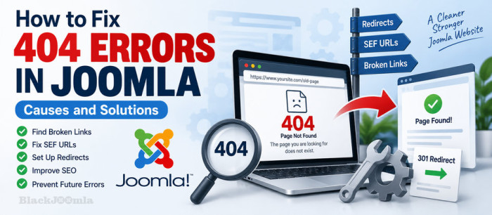How to Fix 404 Errors in Joomla: Causes and Solutions