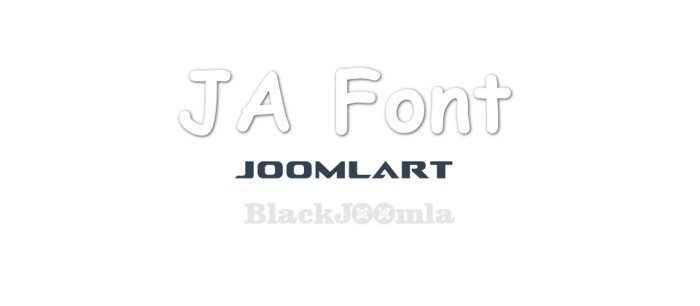 JA Font 1.0.2
