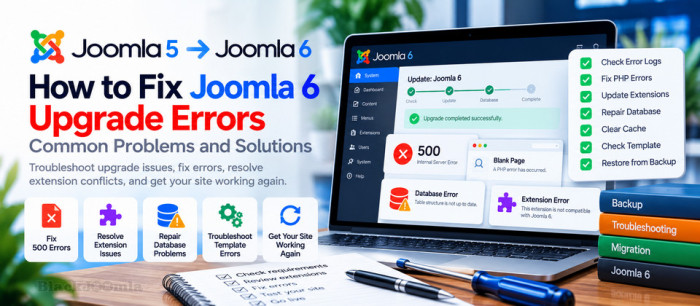 How to Fix Joomla 6 Upgrade Errors: Common Problems and Solutions