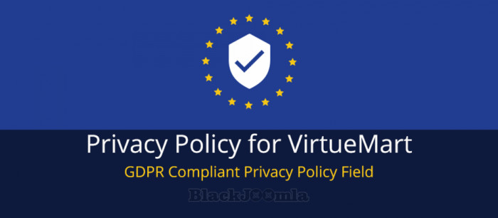 Privacy Policy for VirtueMart 1.6