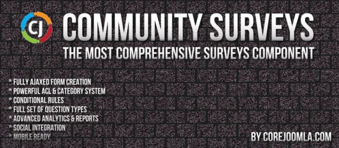 Community Surveys 6.0.10