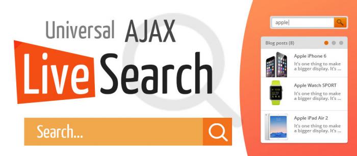 Universal AJAX Live Search 5.4.7