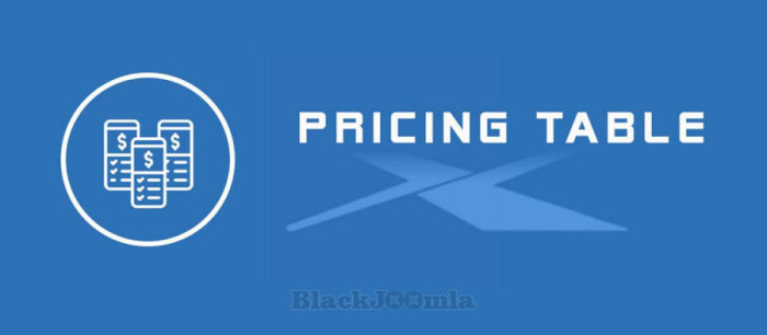 JUX Pricing Table 1.0.0