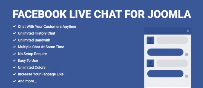 Facebook Live Chat for Joomla 1.0